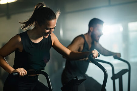 Assault bike cardio at the best gym near me